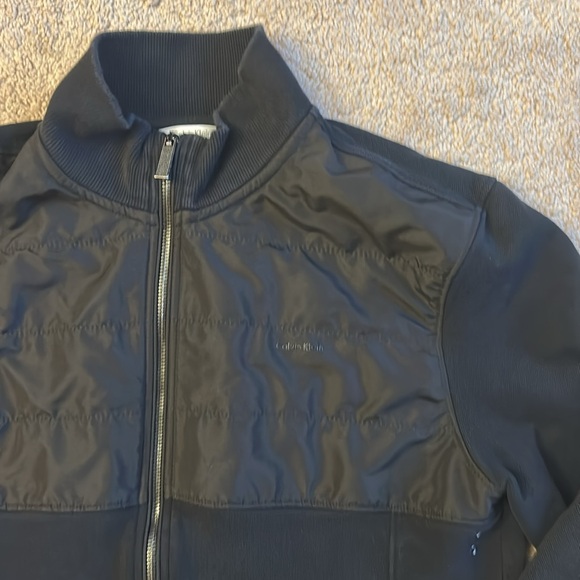 Calvin Klein Black Jacket | Men’s Size Medium | Lightweight Zip-Up Outerwear - Picture 2 of 12